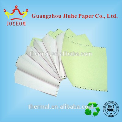 Guangzhou good quality carbonless transparent cheap NCR printing paper Blue/Black image in sheets